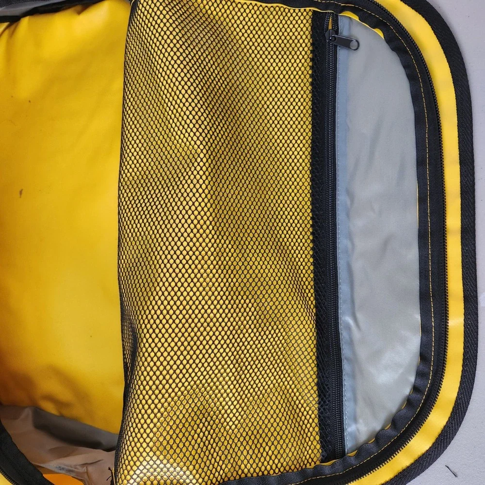 VTG Henri Lloyd Yellow Waterproof Sailing Storm Barrel Duffel Bag 85L Gorpcore
